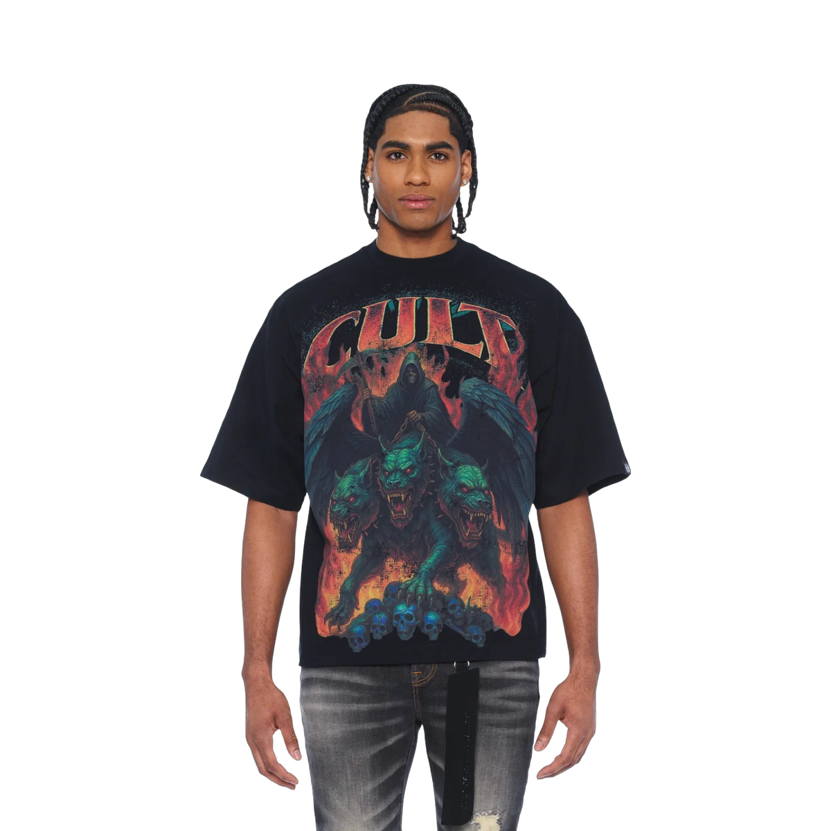 Cult's Oversized Short Sleeve Crew Neck Tee