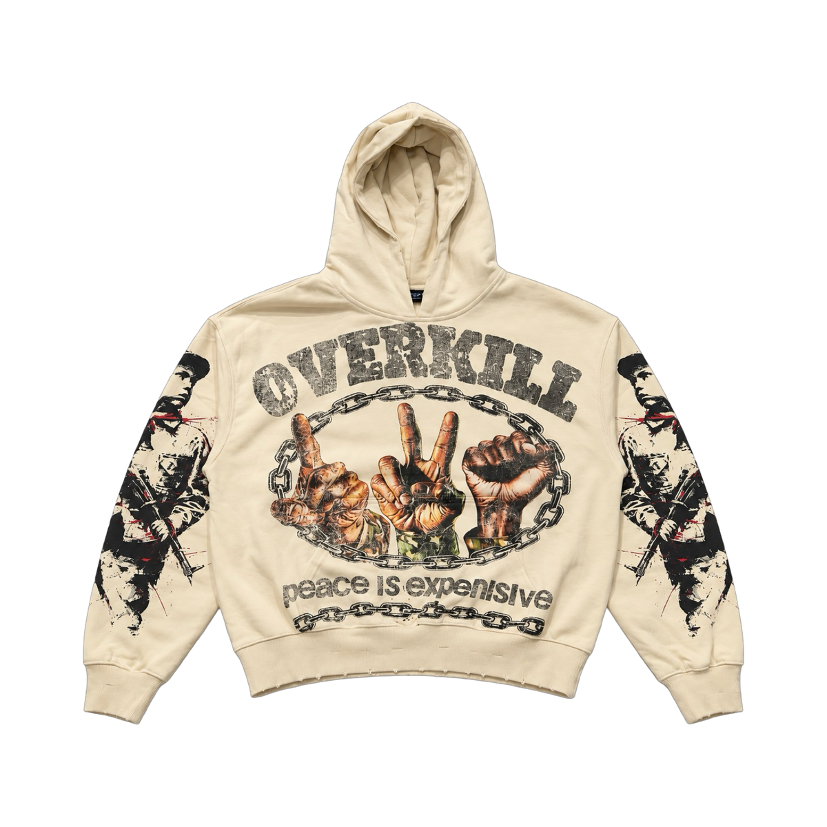 Overkill “Peace Is Expensive” Graphic Hoodie