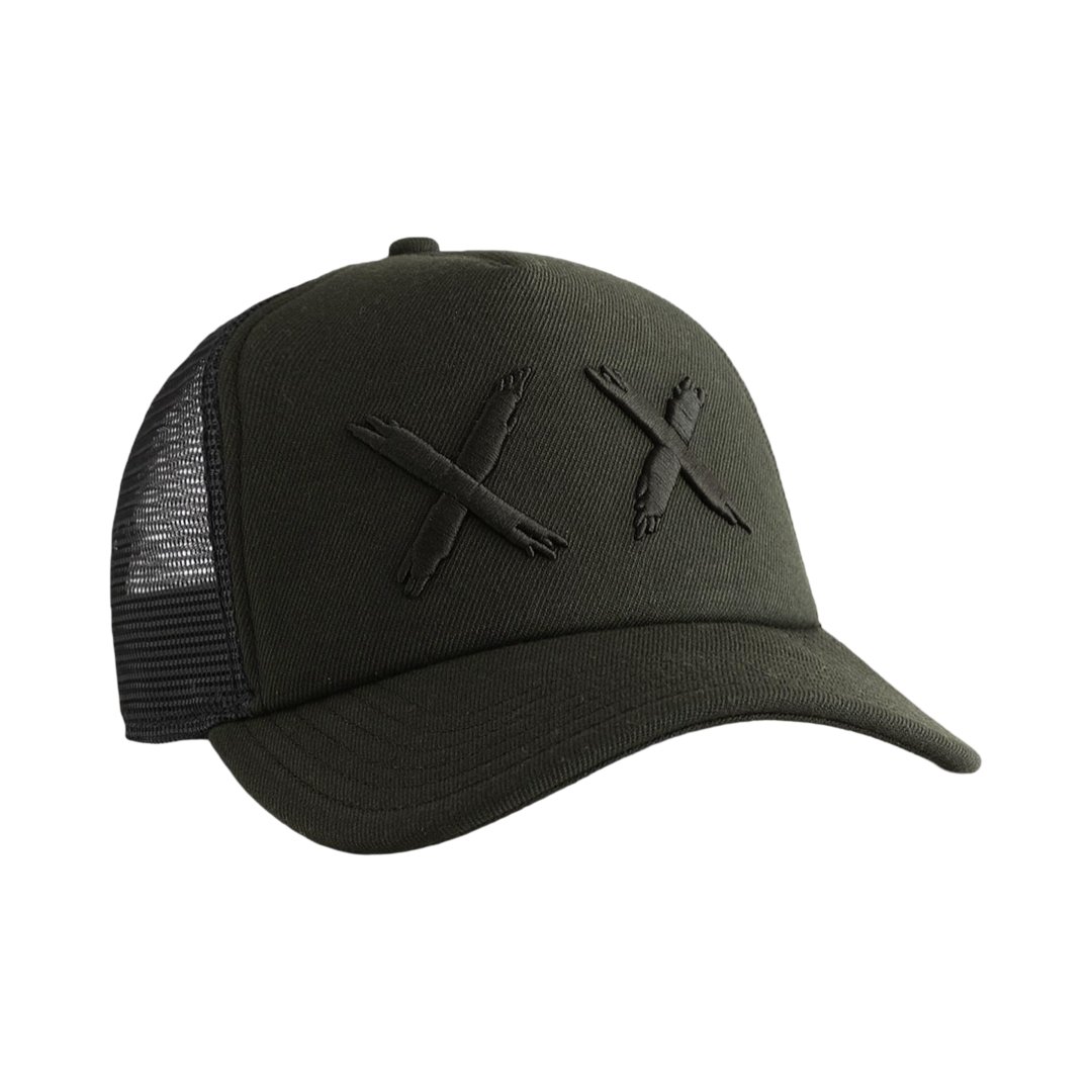Black XX Mesh Back Trucker Hat – Curved Visor, Classic Fit