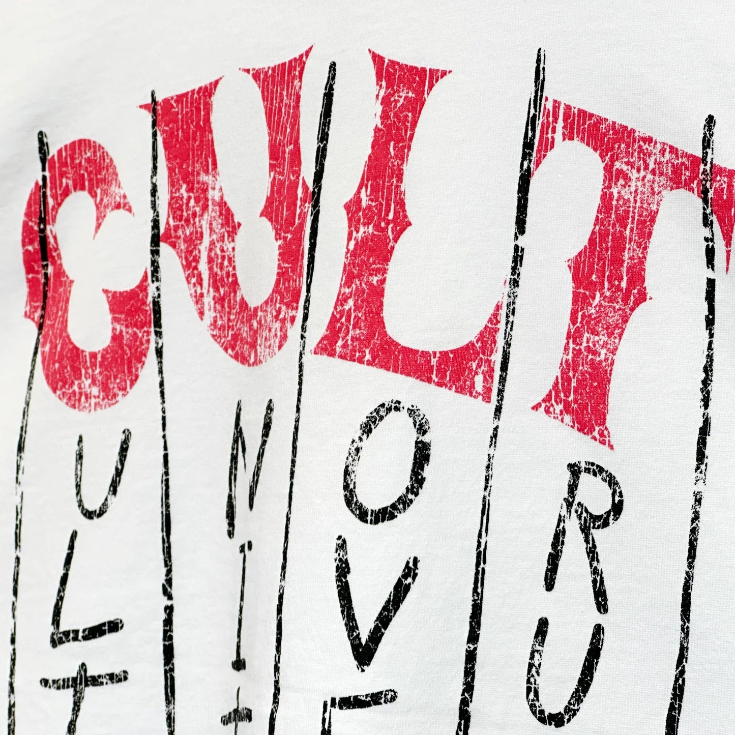 Cult's Oversized Heavyweight Boxy Short Sleeve Crew Neck Tee "C.U.L.T."