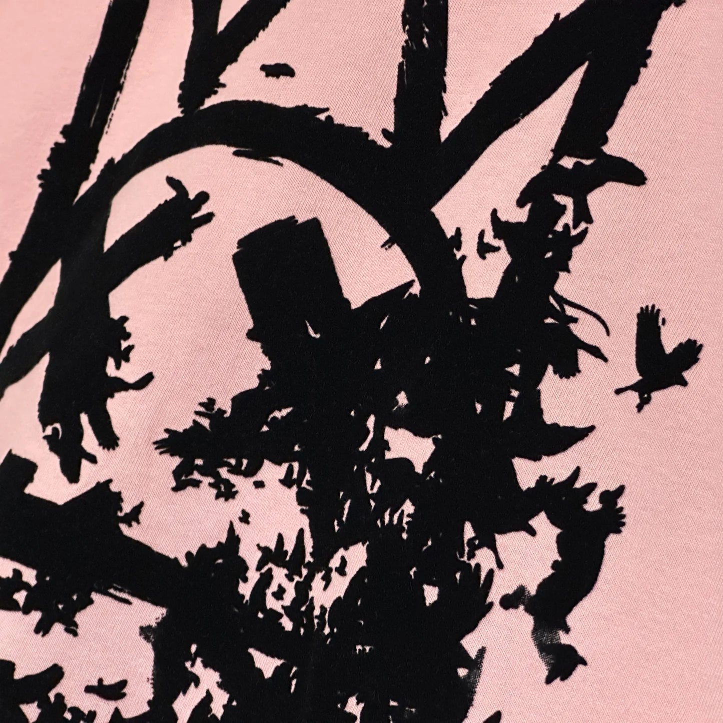 Cult's Oversized Heavyweight Boxy Short Sleeve Crew Neck Tee "Flocking Birds