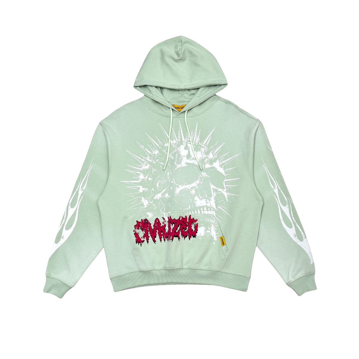SKULL WASHED PULLOVER HOODIE