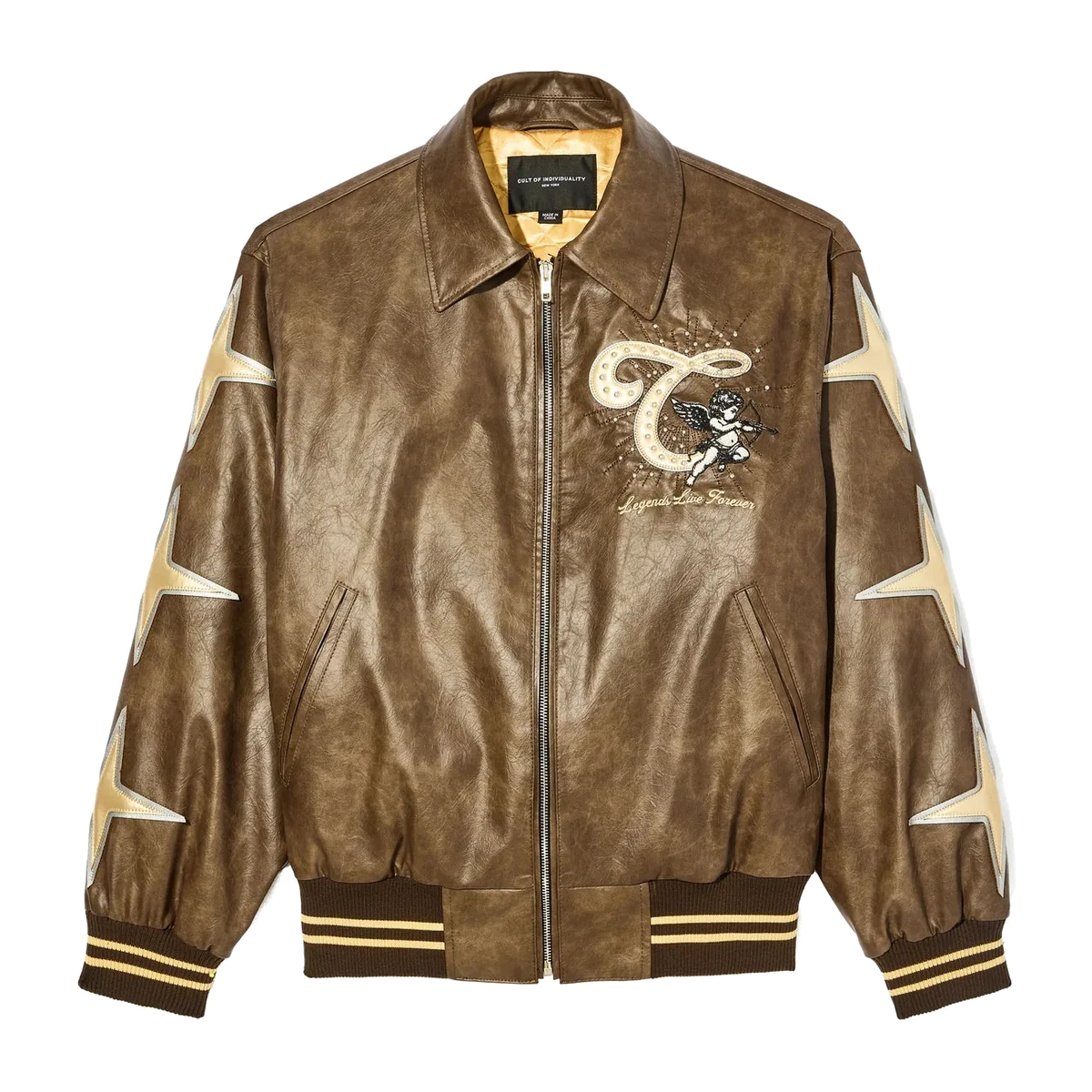 Cult of Individuality Jackets in Brown, style 625B11-NF91B