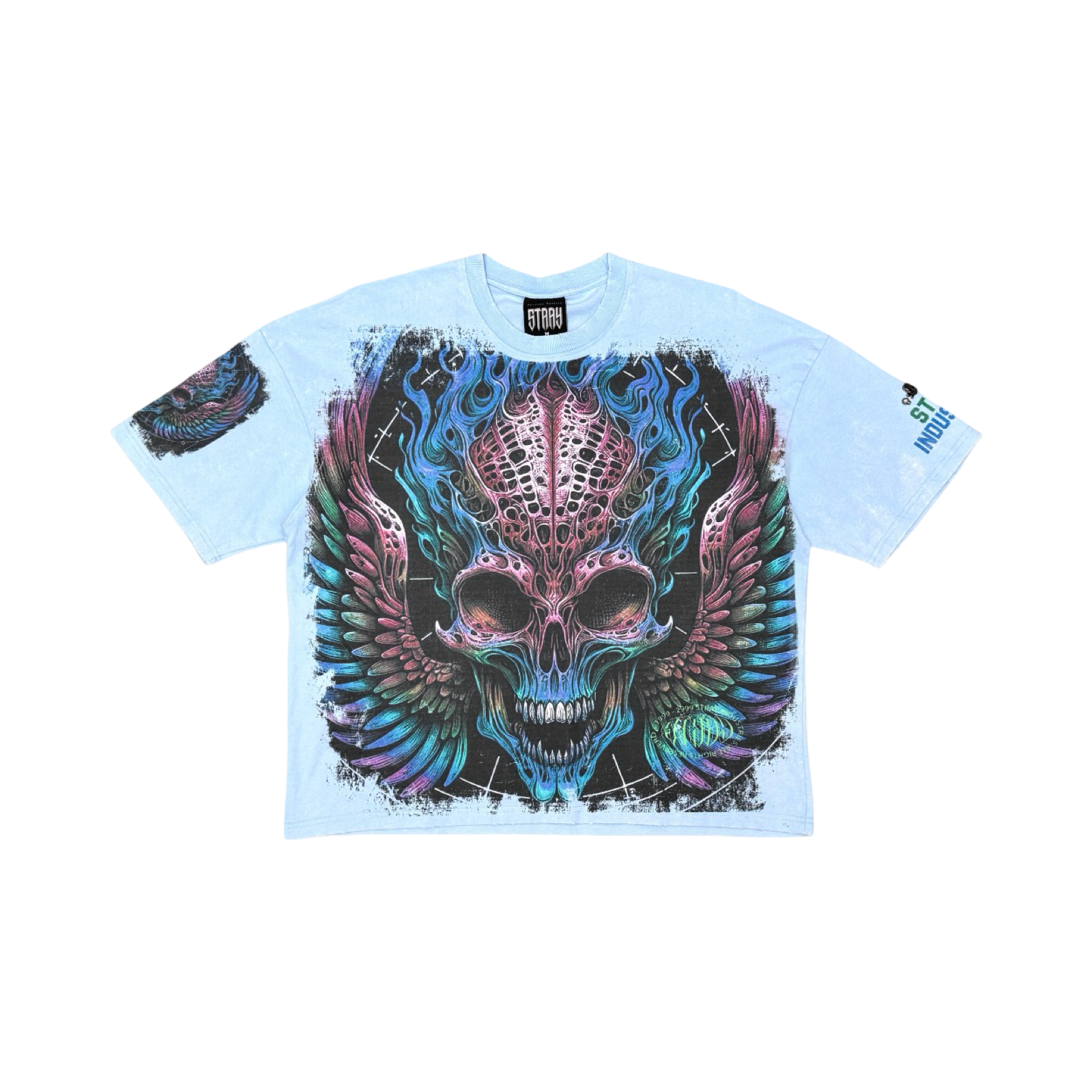 Burning skull tshirt