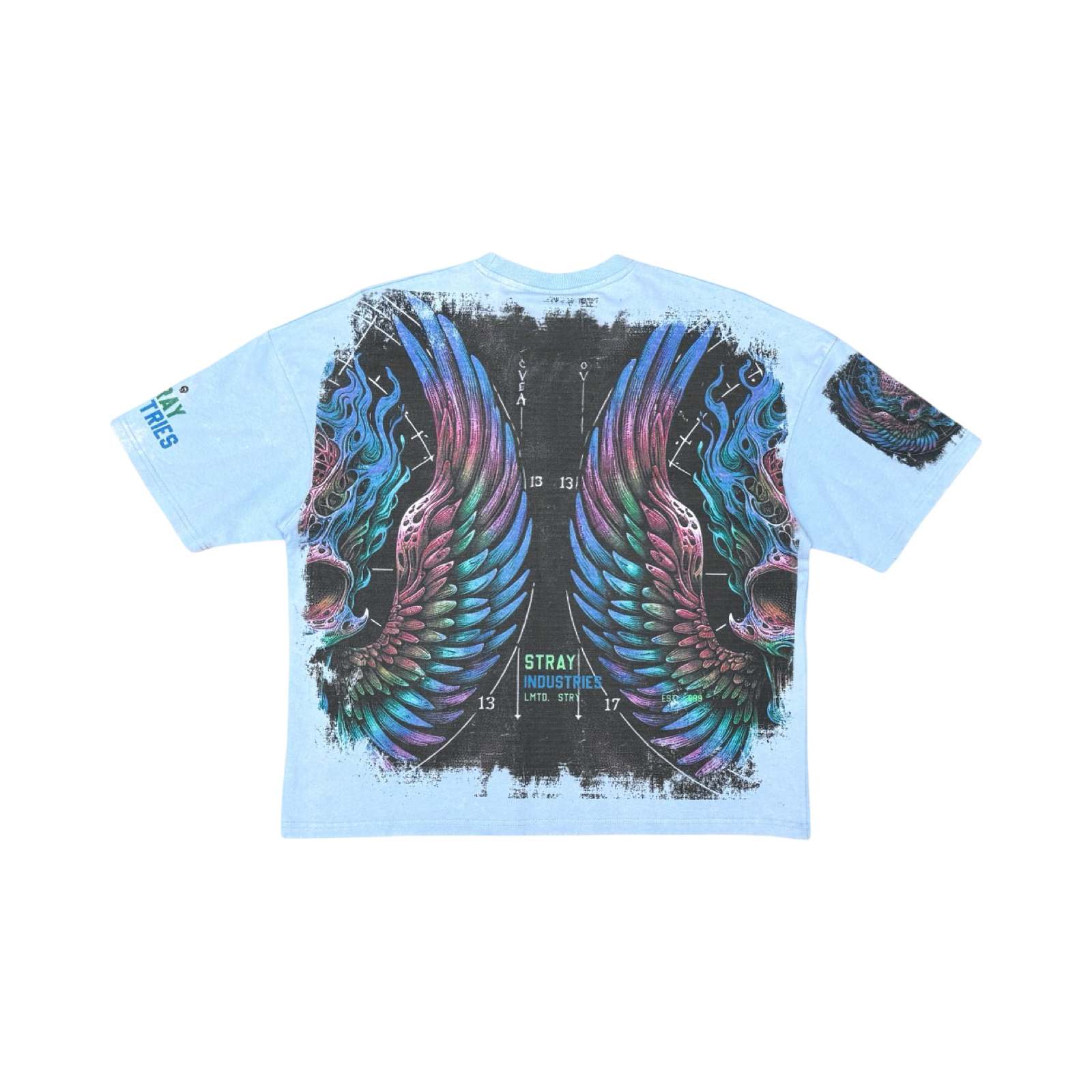 Burning skull tshirt