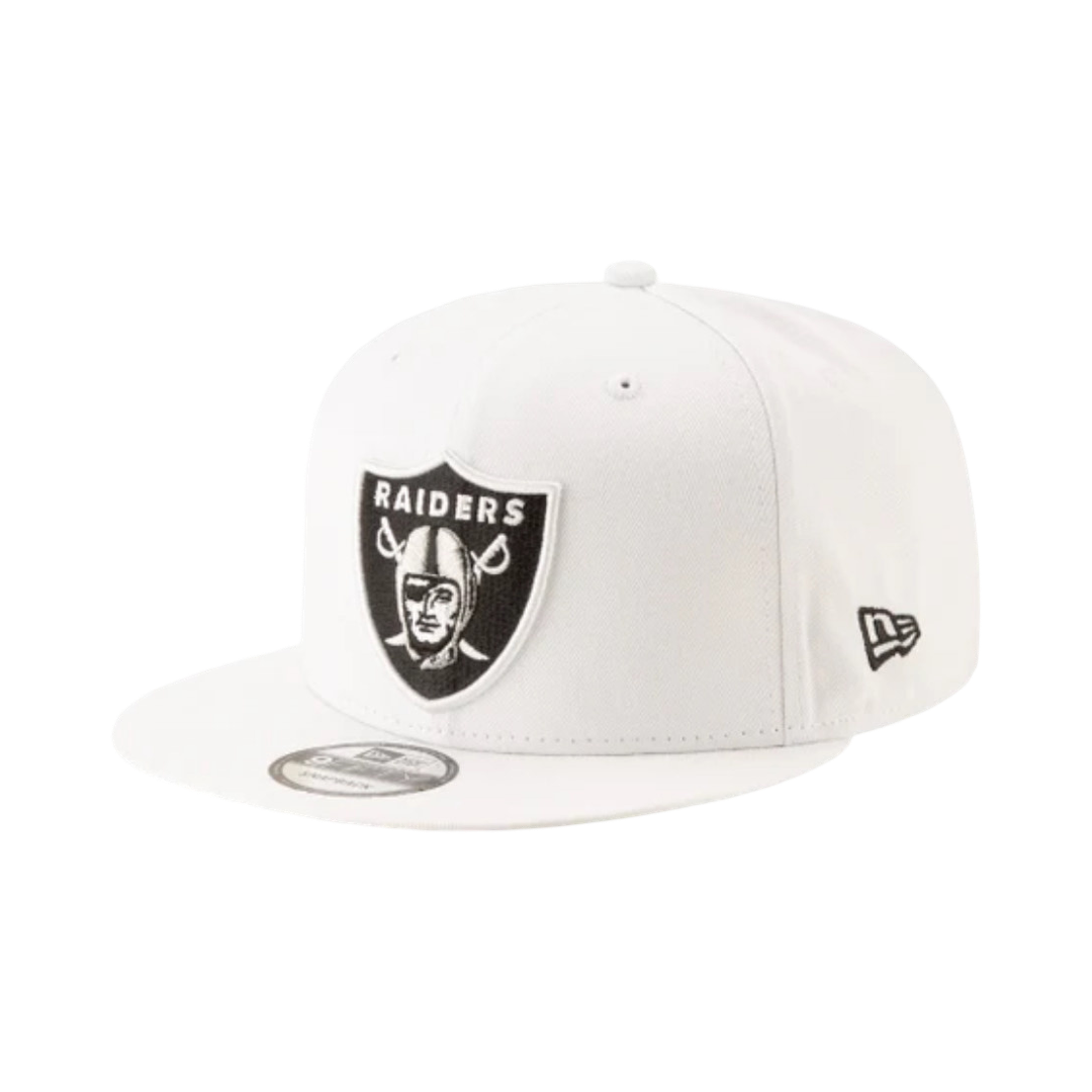 New Era Las Vegas Raiders Basic White 9FIFTY snapback cap, style 11872955