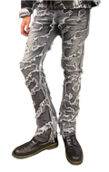 TAKER CAMO PATTERN PATCH STACKED JEAN