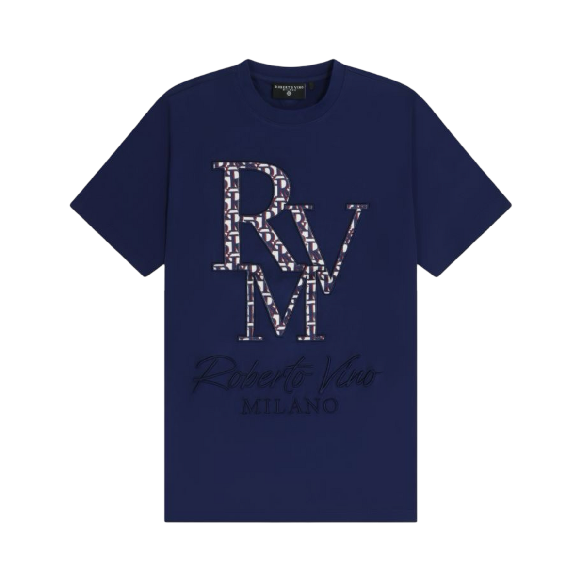 ROBERTO VINO MILANO Broletto Tee in BLUE, style S26RVT503