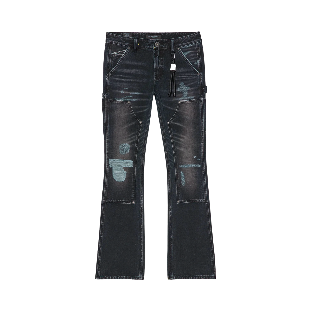 Cult of Individuality Cult's Carpenter Lenny Bootcut Jeans in BALCK