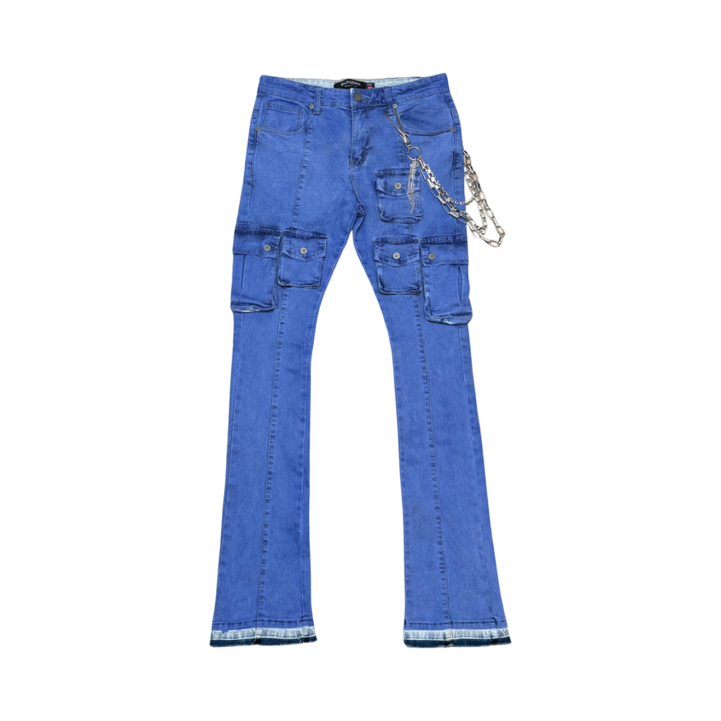 GUNZINII STACKED UTILITY DENIM