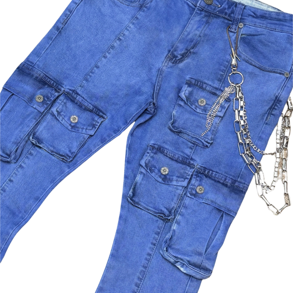GUNZINII STACKED UTILITY DENIM
