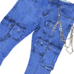 GUNZINII STACKED UTILITY DENIM