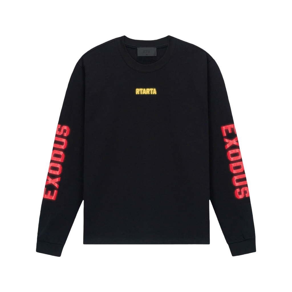 LAWRENCE LONG SLEEVE TEE BLACK EXODUS
