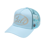 Cult's Mesh Back Trucker Hat "Community" In Blue Glow