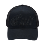 Cult's Metal Studs Mesh Back Trucker Hat In Black