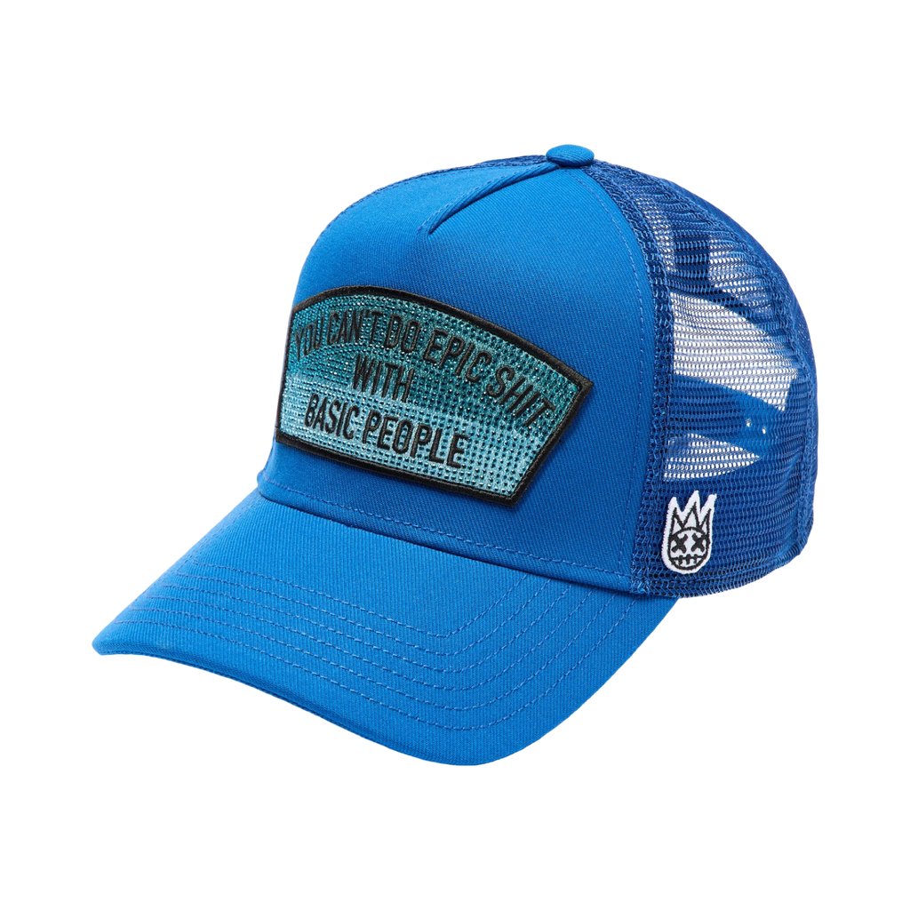 Cult's Mesh Trucker Hat "Epic Shit" Crystals