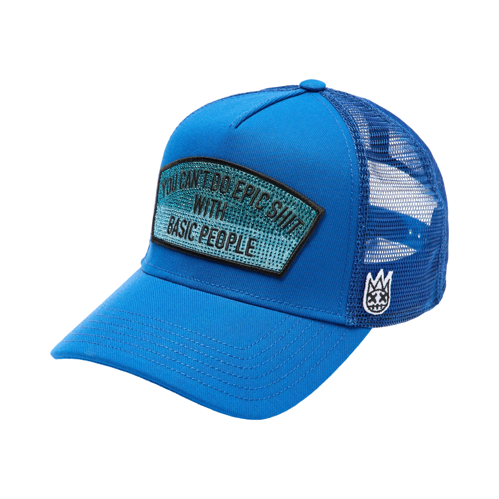 Cult's Mesh Trucker Hat "Epic Shit" Crystals