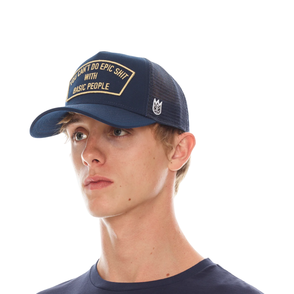 Can’t Do Epic Sh*t Trucker Hat – Navy, Mesh Back, Curved Visor