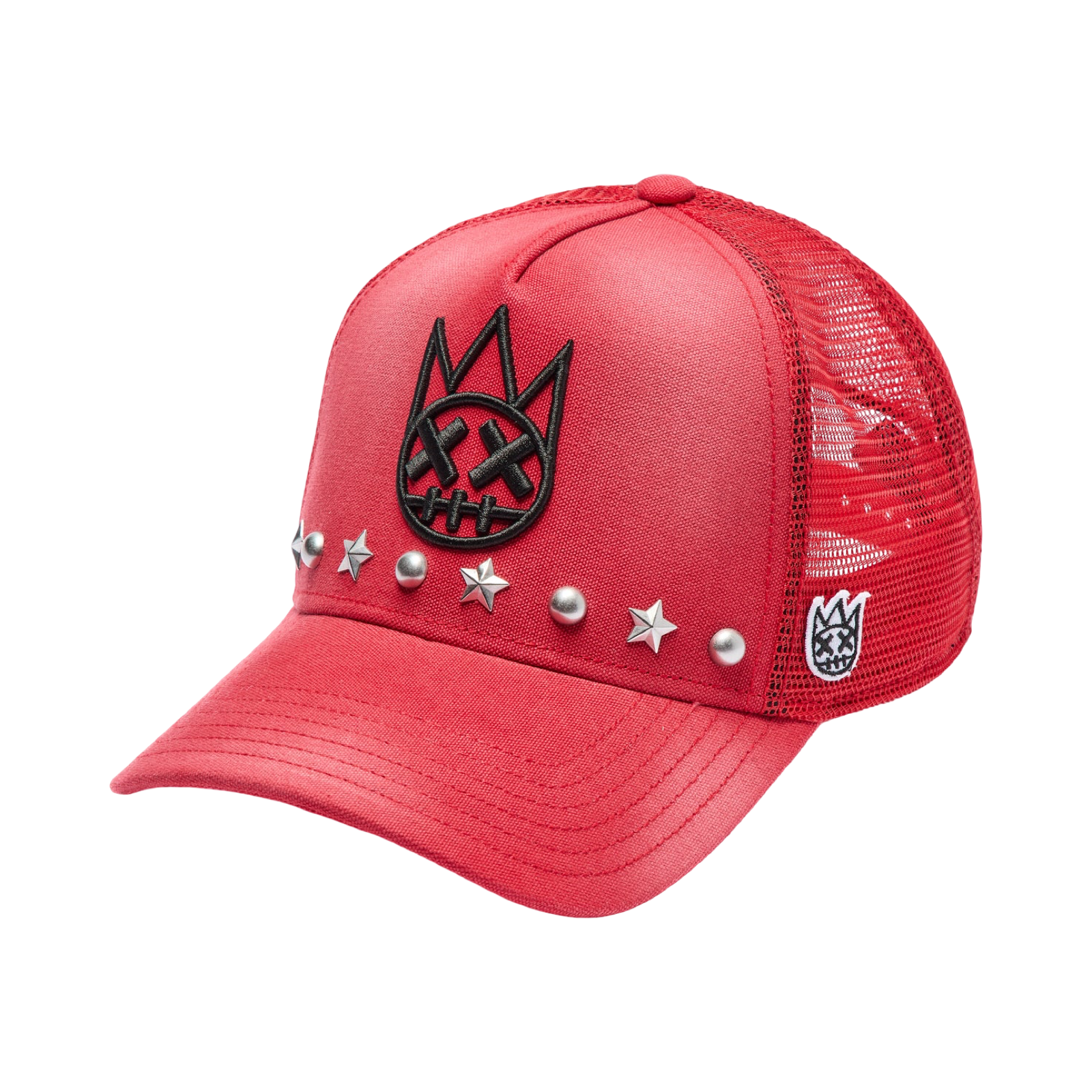 Cult's Mesh Back Trucker Hat "Horseman" In Rococco Red