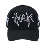 Cult's Mesh Back Trucker Hat "Raven" In Black
