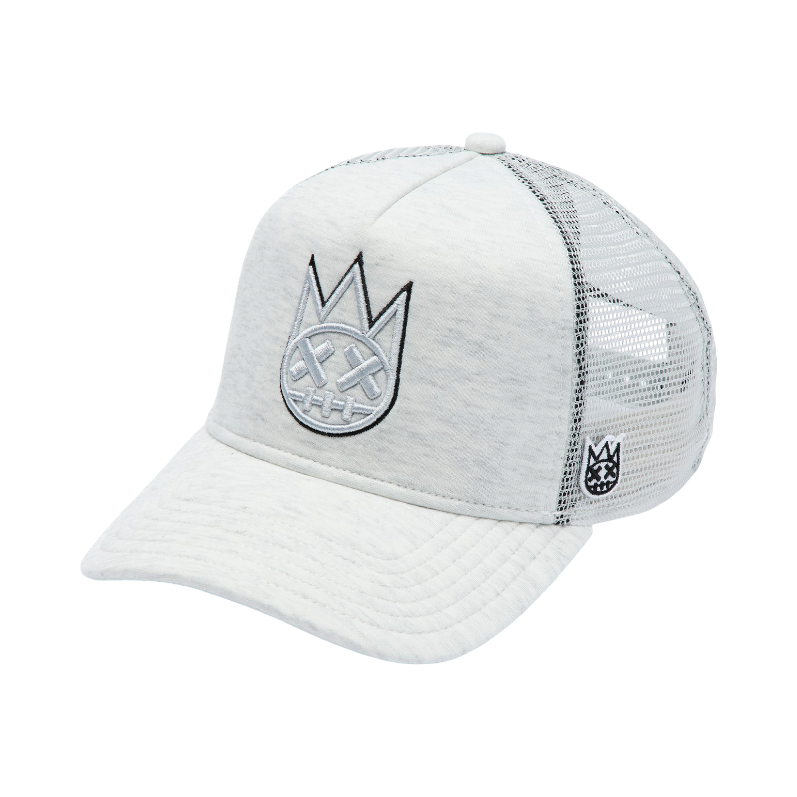 Cult's Logo Mesh Back Trucker Hat In Heather Grey