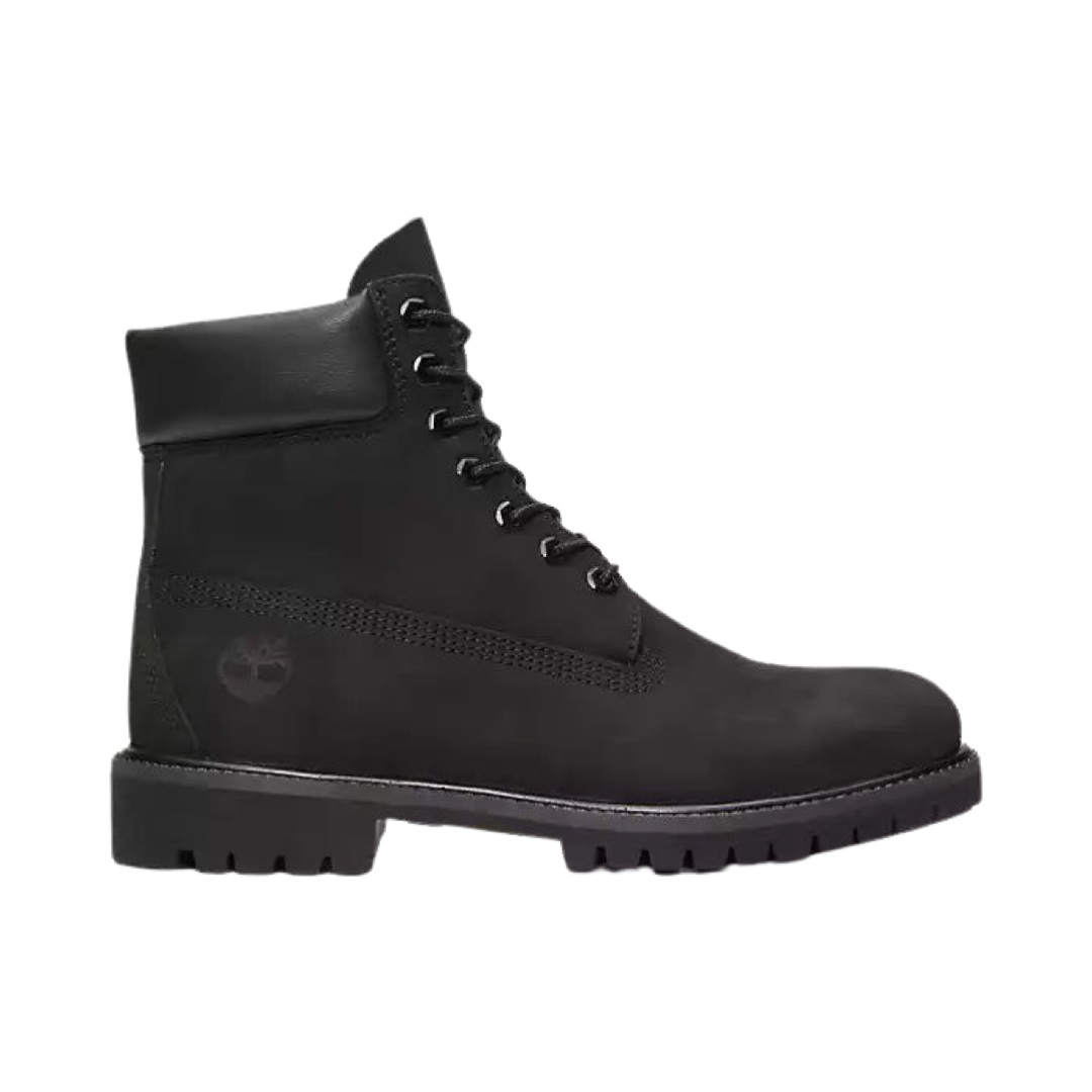 Men's Timberland Premium 6-Inch Waterproof Boot in Black Nubuck