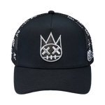 Cult's Repeat Pattern With Crystals Hat In Black