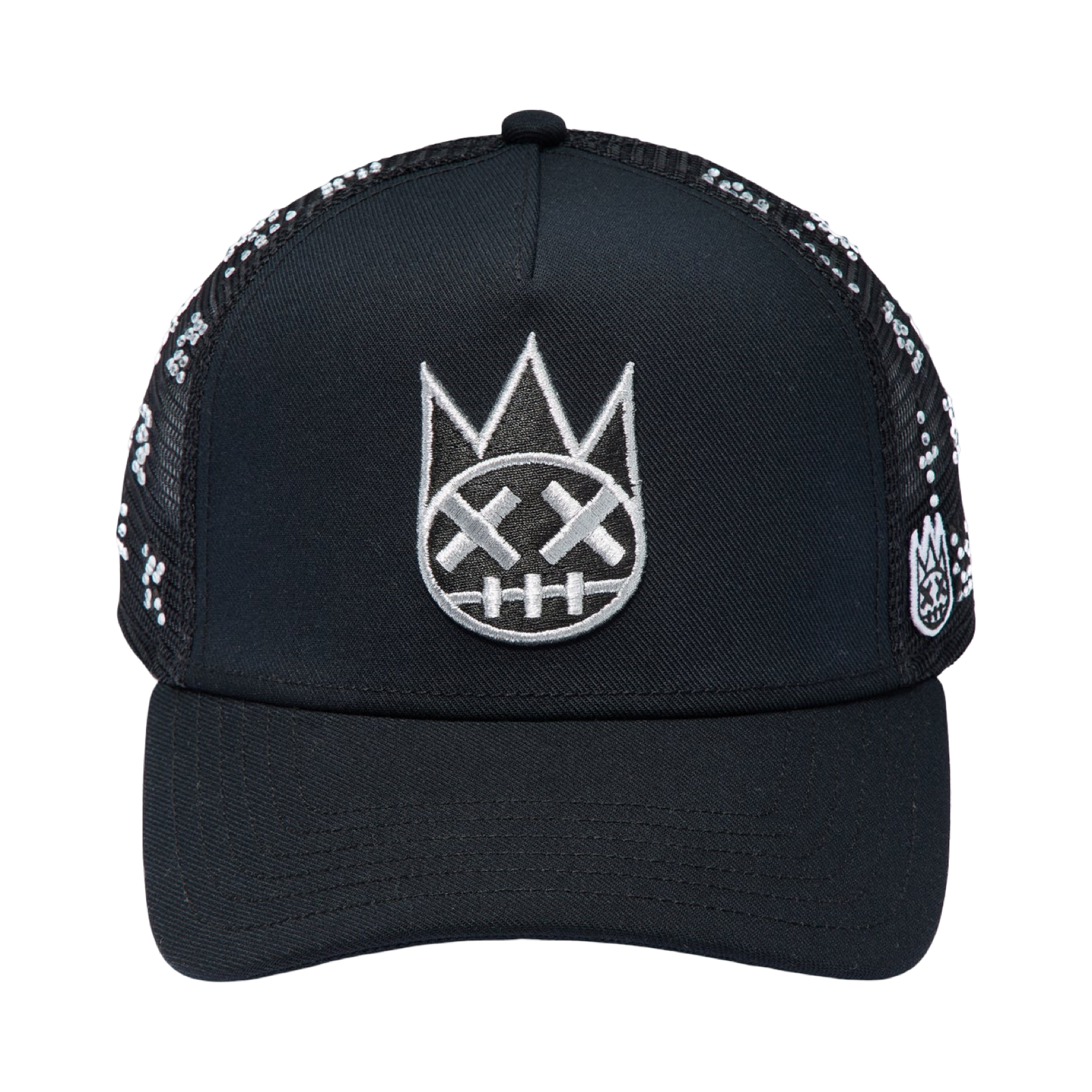 Cult's Repeat Pattern With Crystals Hat In Black