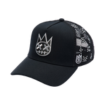 Cult's Repeat Pattern With Crystals Hat In Black