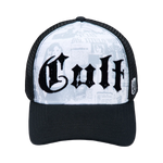 Cult's Mesh Back Trucker Hat "Propaganda" In White