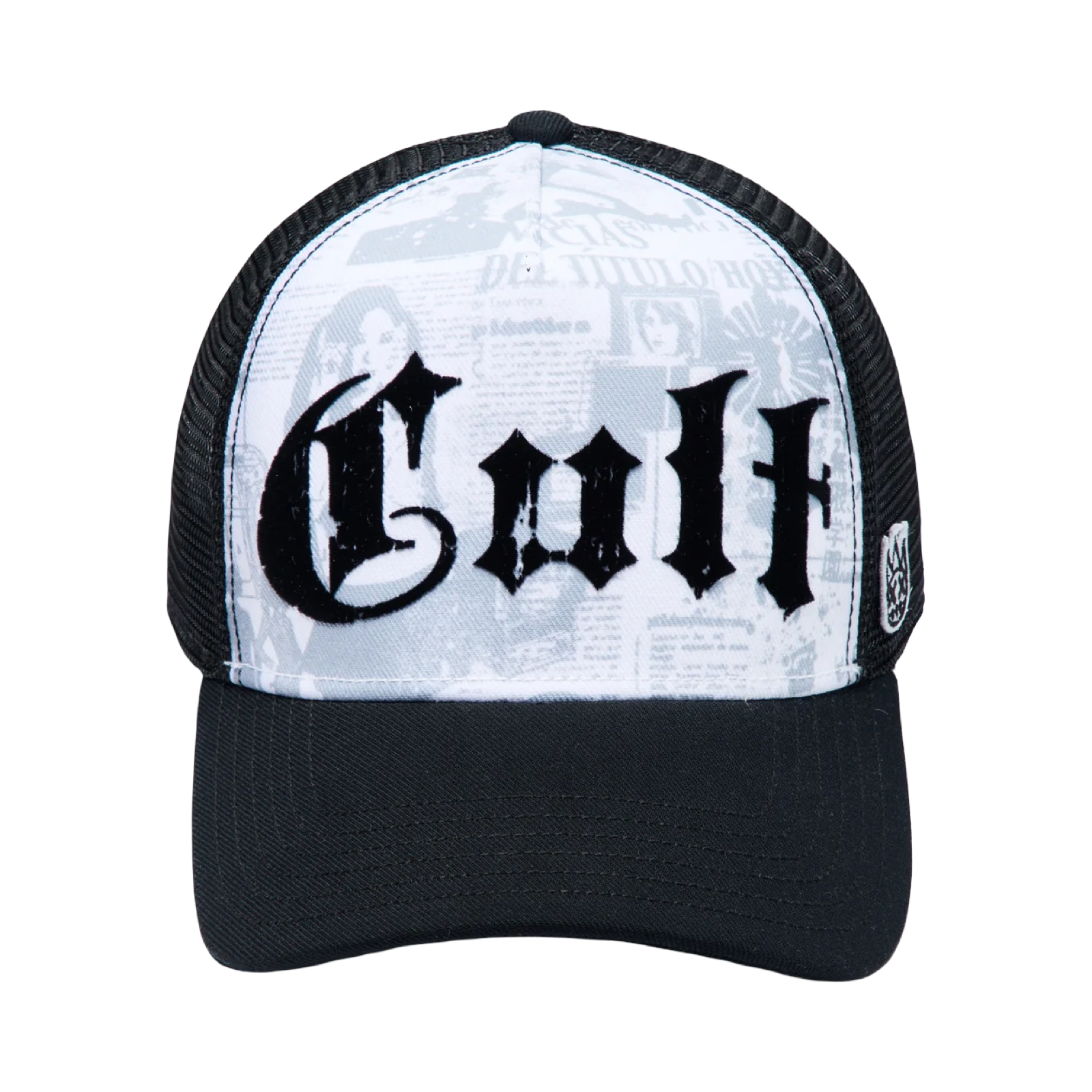 Cult's Mesh Back Trucker Hat "Propaganda" In White