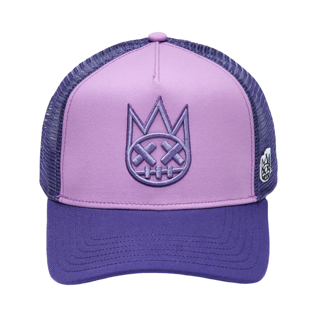 Cult's Logo Mesh Back Trucker Hat In Dusty Lavender