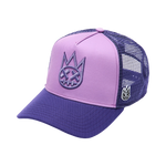 Cult's Logo Mesh Back Trucker Hat In Dusty Lavender