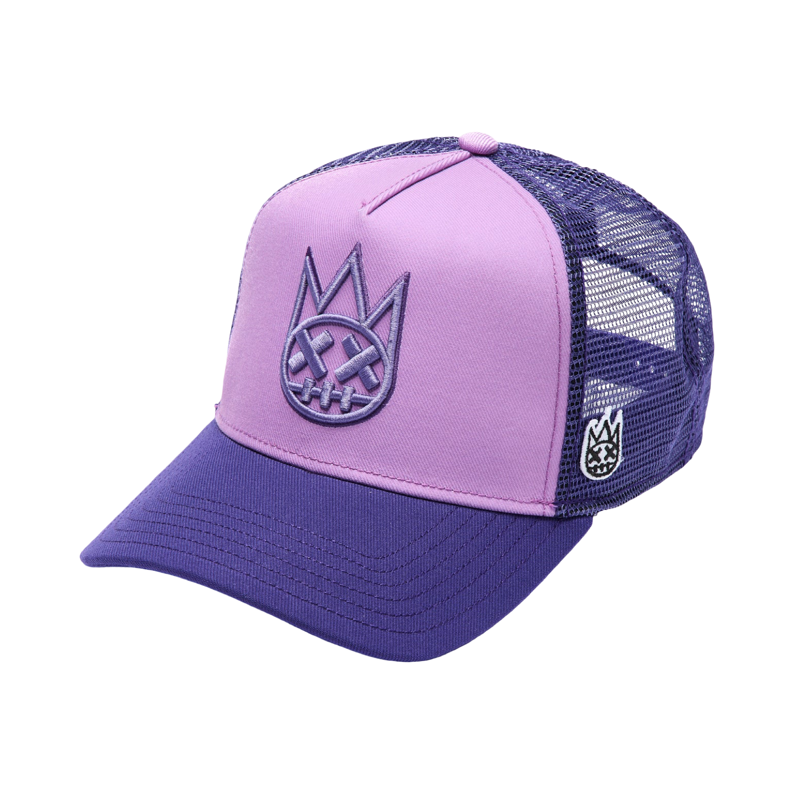 Cult's Logo Mesh Back Trucker Hat In Dusty Lavender