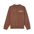 Cult's Novelty Fleece Crew Sweatshirt in Chocolate