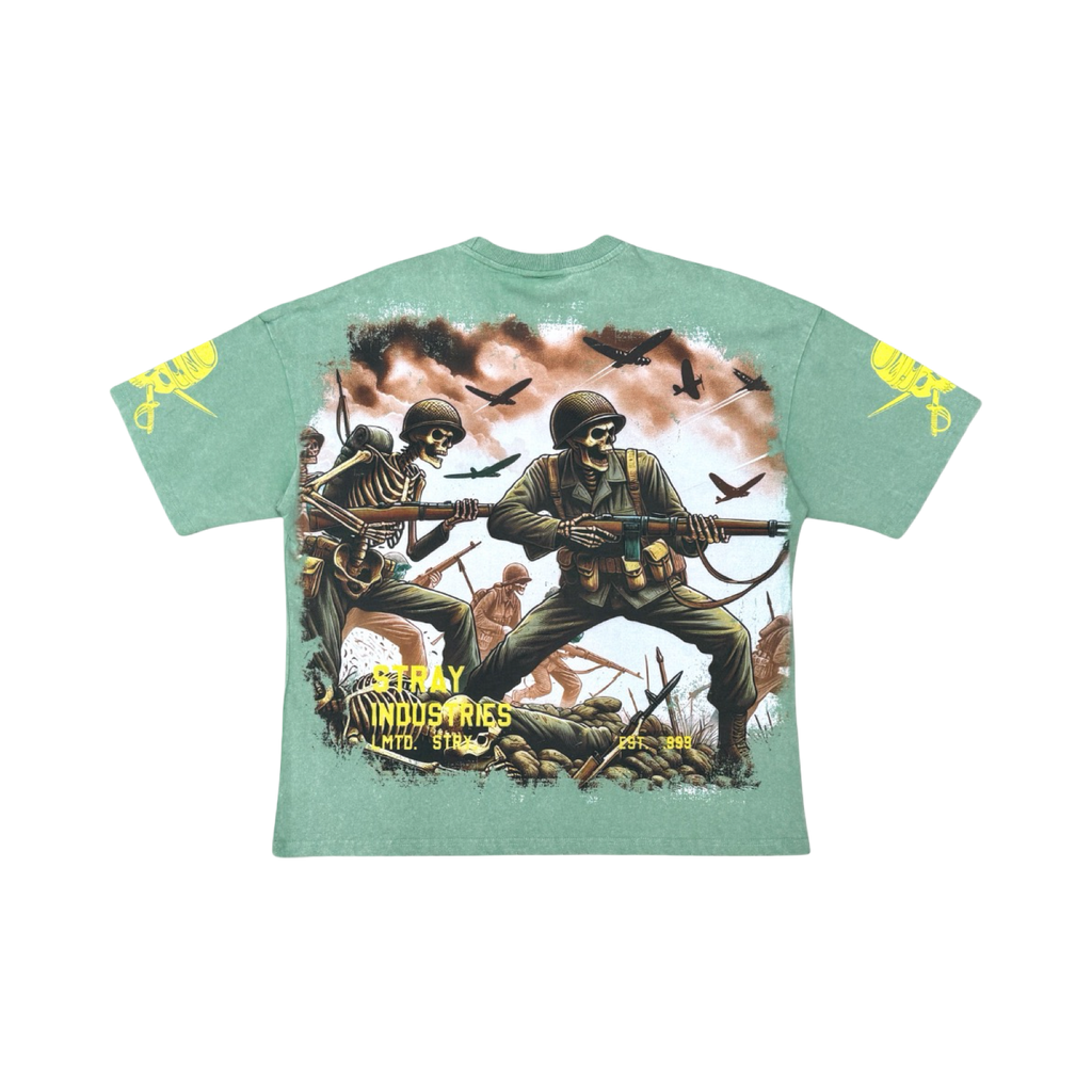 Stray acid washed