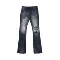 PREMIUM FLARED DENIM WITH ARTWORK ALL OVER