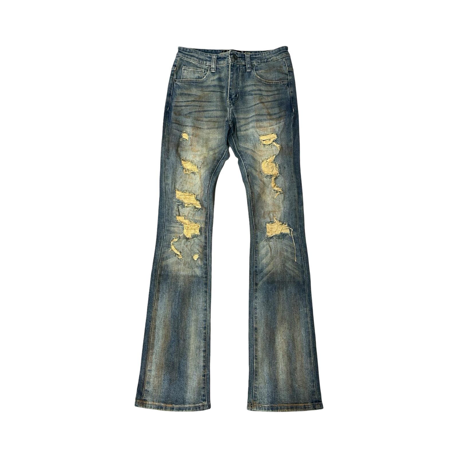 RIP & REPAIR PREMIUM WASH FLARE DENIM