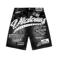 MOTO RACE DENIM SHORTS