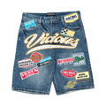 MOTO RACE DENIM SHORTS