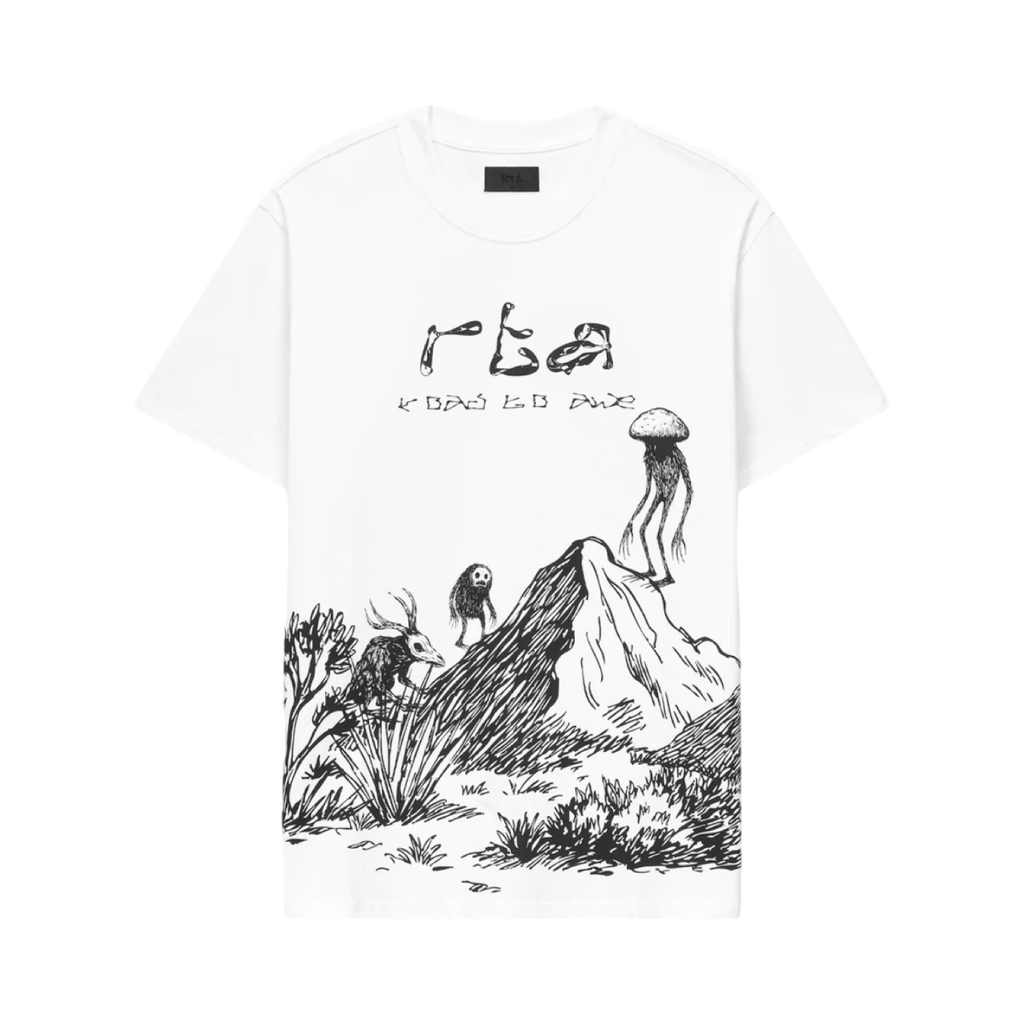 COLIN OVERSIZED SHORT SLEEVE TEE | WHITE CREATURE SCENERY