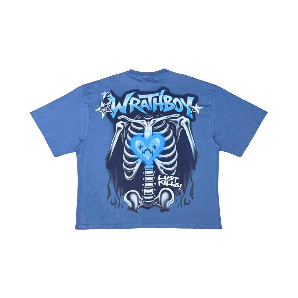 Wrathboy lust kills tshirt in blue