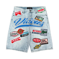 MOTO RACE DENIM SHORTS