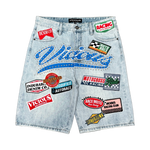 MOTO RACE DENIM SHORTS