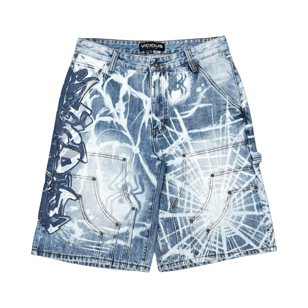 ARTWORK PREMIUM DENIM SHORTS / PATCHES