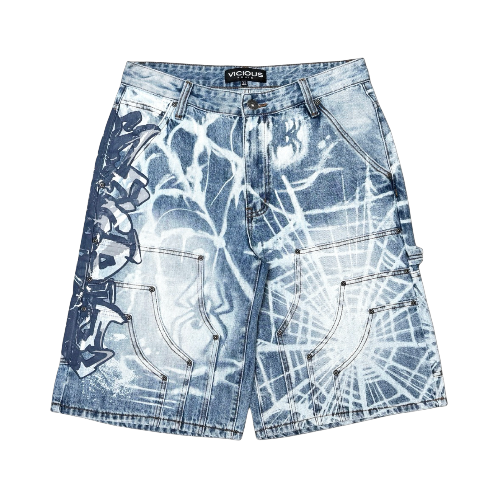 ARTWORK PREMIUM DENIM SHORTS / PATCHES
