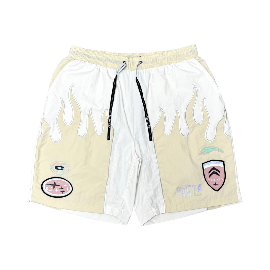 Crafted fashion nylon shorts