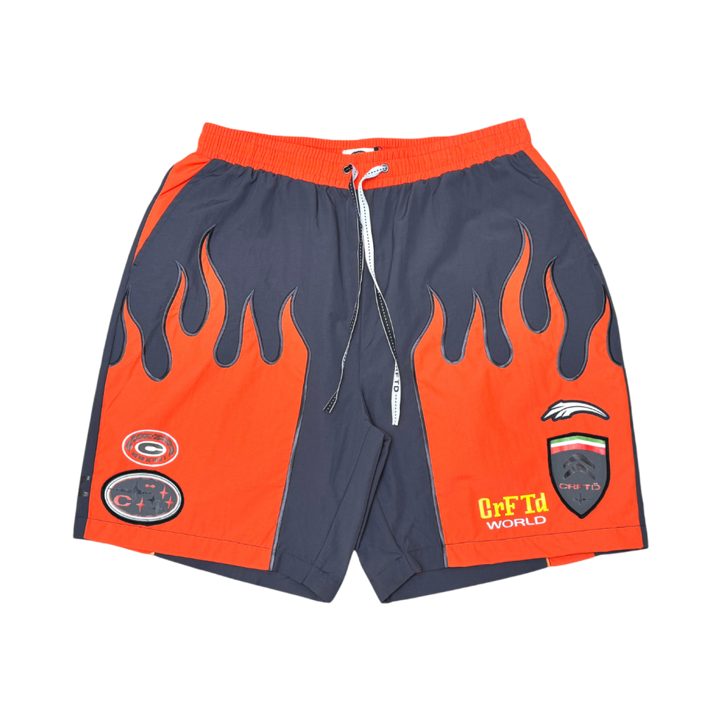 Crafted fashion nylon shorts