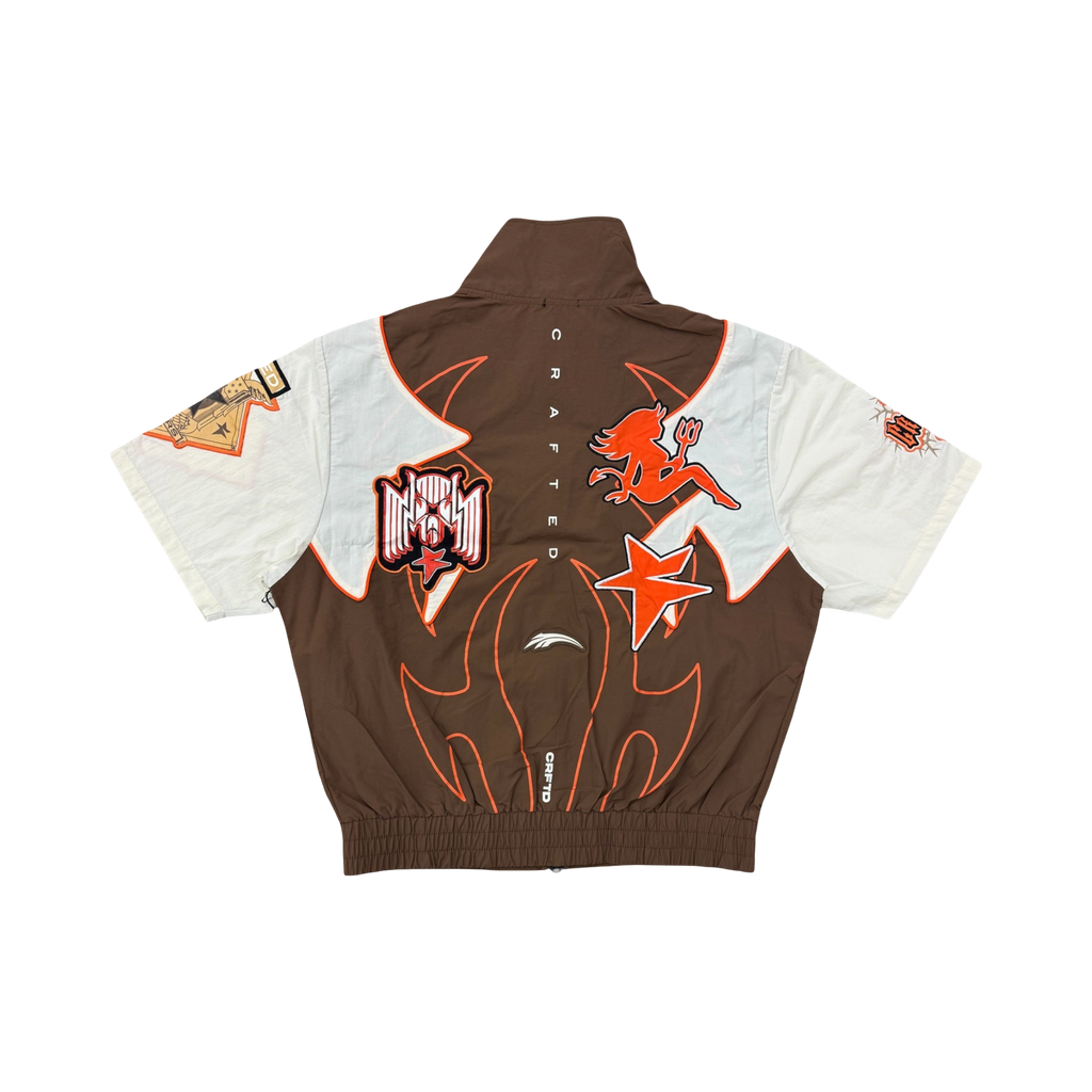 Crafted fashion nylon top