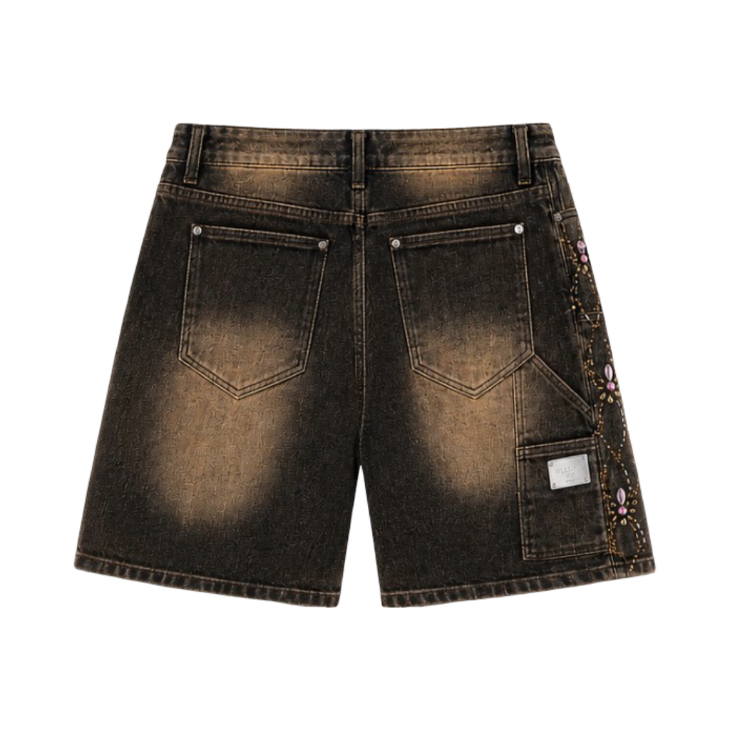 GUAPI Vintage Brown Spider Shorts